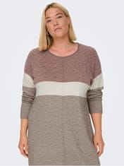 Only Carmakoma Dámske šaty CARLAURA Regular Fit 15183362 Rose Brown (Veľkosť 3XL/4XL)