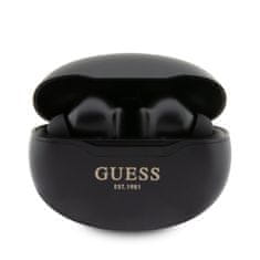 Guess Bezdrôtové slúchadlá s kovovou povrchovou úpravou BT5.3 6H Stereo Black