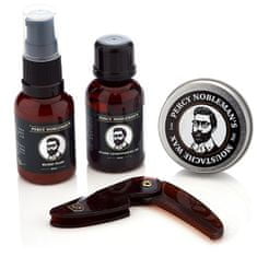 Percy Nobleman Darčeková sada starostlivosti o fúzy (Beard Grooming Kit)
