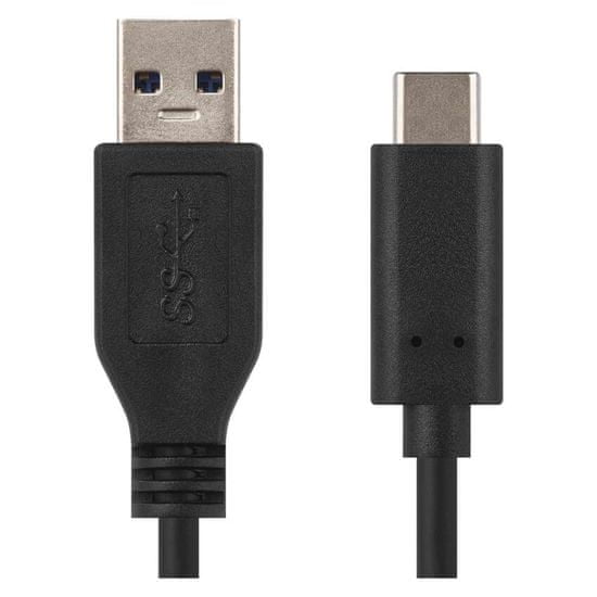 EMOS Nabíjací a dátový kábel USB-A 3.0 / USB-C 3.1, Quick Charge, 1 m, čierny