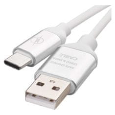 EMOS Nabíjací a dátový kábel USB-A 2.0 / USB-C 2.0, 1 m, biely