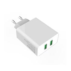 ColorWay AC nabíjačka 2xUSB Quick Charge 3.0 (36W) biela, (CW-CHS017Q-WT)