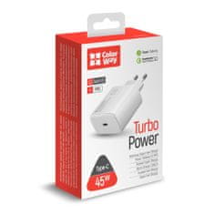 ColorWay AC nabíjačka ColorWay s Power Delivery port PPS USB Type-C, 45W, biela, (CW-CHS034PD-WT)