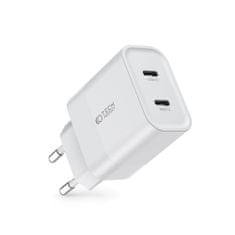 Tech-protect C20W sieťová nabíjačka 2x USB-C 20W PD, biela