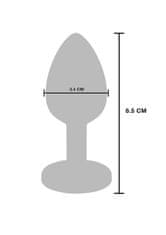 Toyjoy ToyJoy The Glider Buttplug (Medium), železný análny kolík s vibráciami