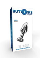 Toyjoy ToyJoy The Glider Buttplug (Medium), železný análny kolík s vibráciami