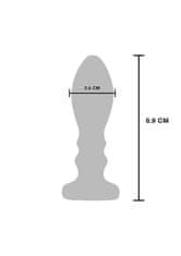 Toyjoy ToyJoy The Slider Buttplug (Medium), železný análny kolík s vibráciami