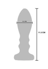 Toyjoy ToyJoy The Slider Buttplug (Large), železný análny kolík s vibráciami