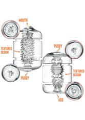 Private Private Clear Shot Double Masturbator, intenzívna dvojitá naháňačka
