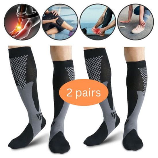 VIVVA® Unisex kompresné ponožky (2 páry) | PRESSOSOX