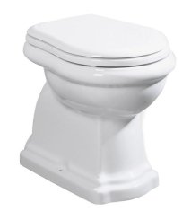 KERASAN RETRO WC misa stojaca, 38,5x59cm, spodný odpad, biela 101001 - Kerasan