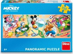 DINO Panoramatické puzzle Mickey a priatelia 150 dielikov