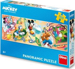 DINO Panoramatické puzzle Mickey a priatelia 150 dielikov