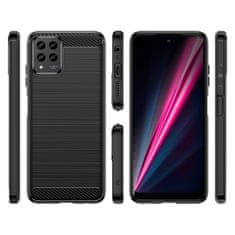 IZMAEL Carbon Shield TPU puzdro pre T-Mobile Revvl 6 Pro 5G - Čierna KP29339