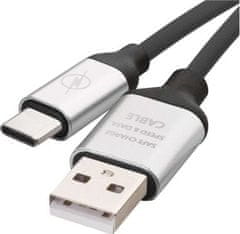 EMOS USB kábel 2.0 A/M - C/M 1m čierny