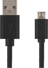 EMOS USB kábel 2.0 A/M - micro B/M 2m čierny