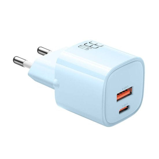 Mcdodo Sieťová nabíjačka GaN 33W Mcdodo CH-0154 USB-C, USB-A (modrá)