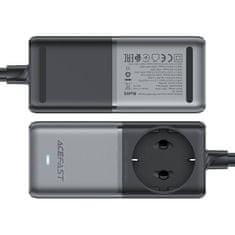 AceFast Sieťová nabíjačka/napájací pás Acefast Z2, GaN, 3xUSB-C, 2xUSB-A, 75W (čierna)