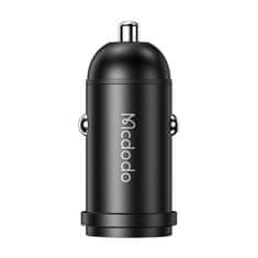 Mcdodo Nabíjačka do auta Mcdodo CC-7492, USB-C, 30 W + kábel USB-C na Lightning (čierna)