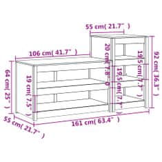 Petromila vidaXL Vonkajšie kuchynské skrinky 2 ks cm masívna borovica