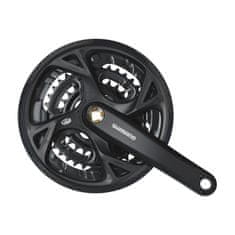 Shimano Kľuky Acera FC-M371 - 170mm, 4 hrany, 48-36-26, čierne s krytom (9s)