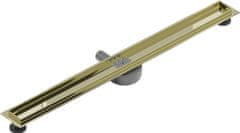 Mexen Flat 360 slim podlahový žľab otočný 80, zlatý (1540080)