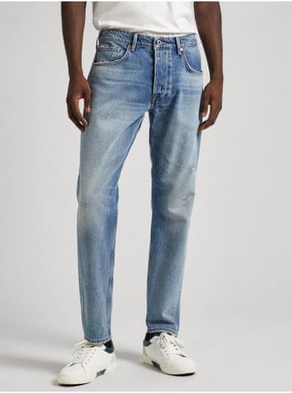 Pepe Jeans Svetlomodré pánske straight fit džínsy Pepe Jeans