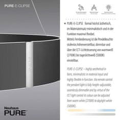 PAUL NEUHAUS PAUL NEUHAUS Paul Neuhaus LED závesné svietidlo PURE-E-CLIPSE šedá elektricky nastaviteľná výška 2700-5000K PN 2561-15