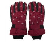 HolidaySport Juniorské zimné lyžiarske rukavice C04 červená