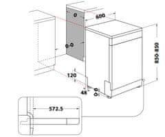 Whirlpool umývačka W2F HD624