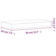 Vidaxl Nástenná polica 40x20x4 cm masívny buk