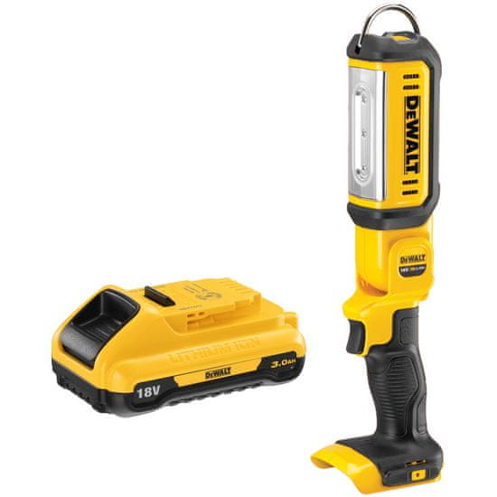 DeWalt Nabíjacia 18V 300/1000lm LED baterka DCL050 + 1x3Ah DCB187