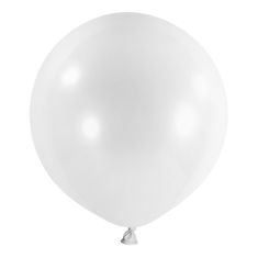 Amscan Guľaté balóny snehovo biele 4ks 61cm