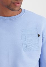 Alpha Industries  Nylon Pocket Sweater Pánsky sveter Modrá M