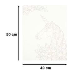 WOWO Jednorožec - Obraz podľa čísel, Rozmery 50x40cm
