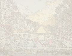 WOWO Maľba podľa čísel - Obrázok Bicyklov, Rozmer 50x40cm