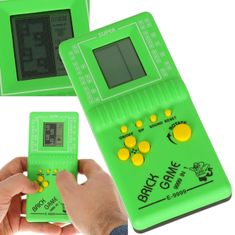 WOWO Zelená Elektronická Hra Tetris 9999v1 - Klasická Logická Hra