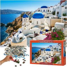 WOWO CASTORLAND Puzzle 500 Dielikov - Leto na Santorini, Skladačka pre Deti 9+