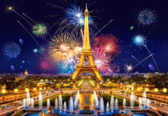 WOWO Puzzle CASTORLAND 1000 dielikov - Glamour of the Night, Ohňostroj nad Eiffelovou vežou, Paríž 68x47cm