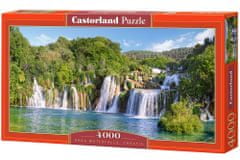 WOWO Puzzle Castorland Vodopády Krka, Chorvátsko - Skladačka s 4000 dielikmi, Rozmery 139x68cm
