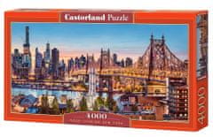 WOWO Puzzle Castorland Dobrý večer New York - Skladačka s 4000 dielikmi, Rozmery 138x68cm