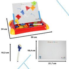 WOWO Edukačná Magnetická Tabuľa pre Učenie Čísel s Červenými Písmenami