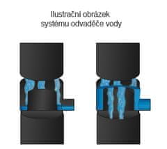 STREFA BRYZA Zberač dažďovej vody Ø 63 mm s 3/4" závitom, biely RAL 9010