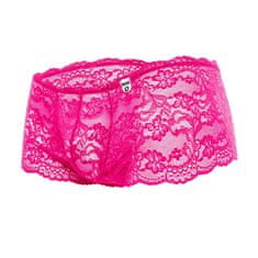 Cottelli Collection MOB Rose Lace Boy Shorts (Pink), pánske čipkované šortky S/M