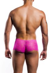 Cottelli Collection MOB Rose Lace Boy Shorts (Pink), pánske čipkované šortky S/M