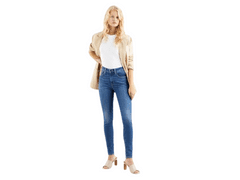 Levis  Dámske Rifle 721 HIGH RISE SKINNY GOOD AFTE Modrá 27/28