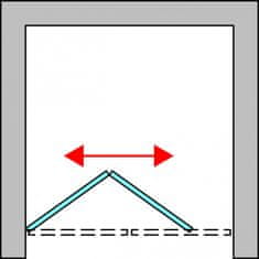 SANSWISS SANSWISS DIVERA Zalamovacie dvere aluchróm Screen D22K0905087 - Sanswiss