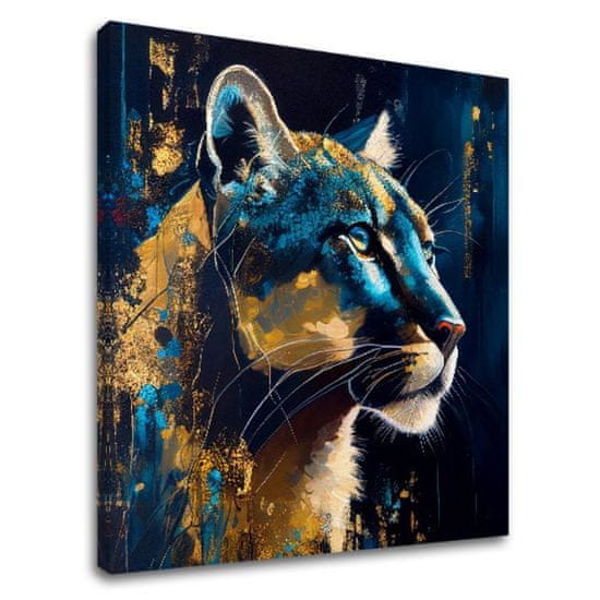 ARTMIE Dekoratívna maľba na plátne - PREMIUM ART - Silent Puma's Gaze