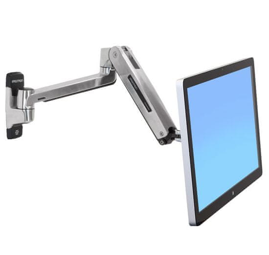 Ergotron LX HD Sit-Stand Wall Mount LCD Arm, Polished, veľmi flexibilné rameno na stenu až 49"