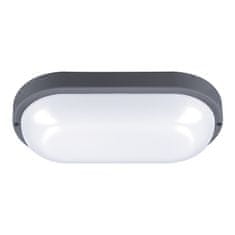 Solight Solight LED vonkajšie osvetlenie oválne, 20W, 1500lm, 4000K, IP54, 26cm, šedá farba WO749-G